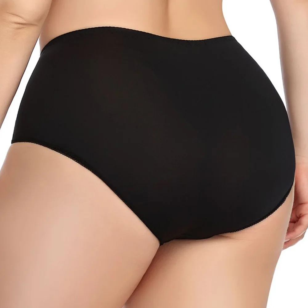 

Fashion New Plus Size Women Panty Sexy Lace Briefs Panty Mid-Waist Comfortable Underpants 3 Colors Big Size XL-6XL Tops