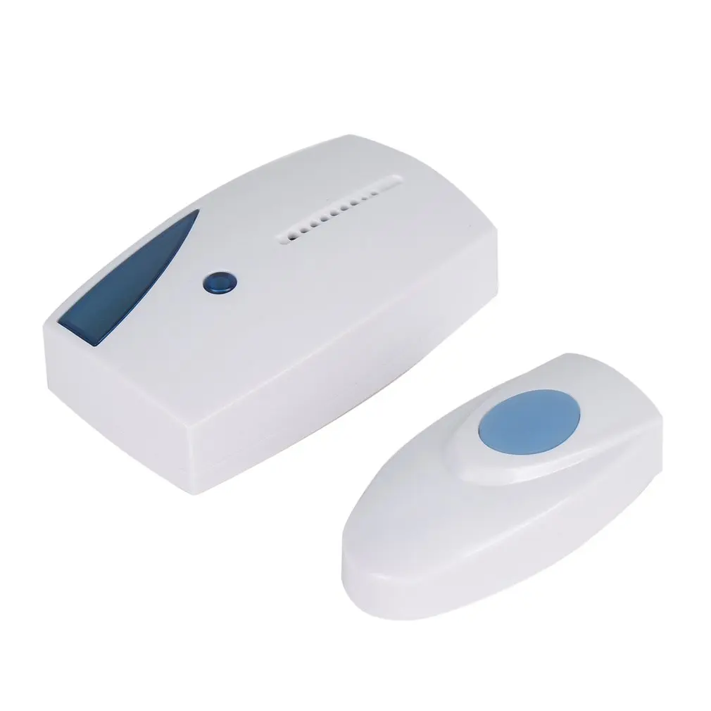 

Wireless Doorbell 30m Range Cordless Music Door Bell With LED Light Remote Control Home Security System Easy Installation