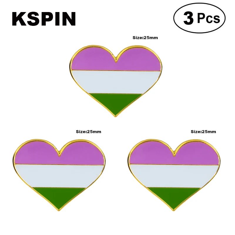 Асексуальные броши на лацкан в форме сердца значок с флагом брошь значки |