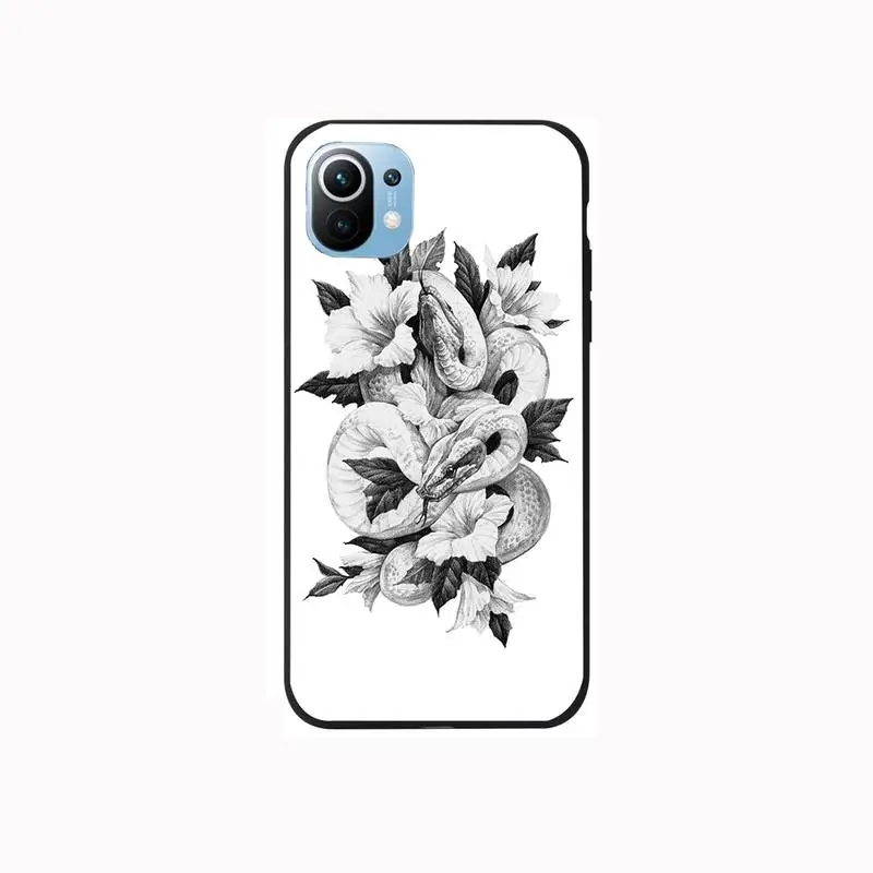 

LVTLV Hand Snake Flower Snake Painting Phone Case For Huawei P10 20 30 40 lit 2017 pro SMART 2019 nax fundas cover