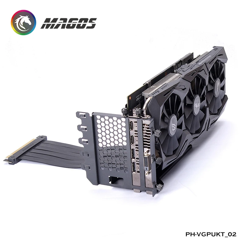 Phanteks вертикальный GPU Монтажный кронштейн комплект 7 PCI слотов для карт чехол мод