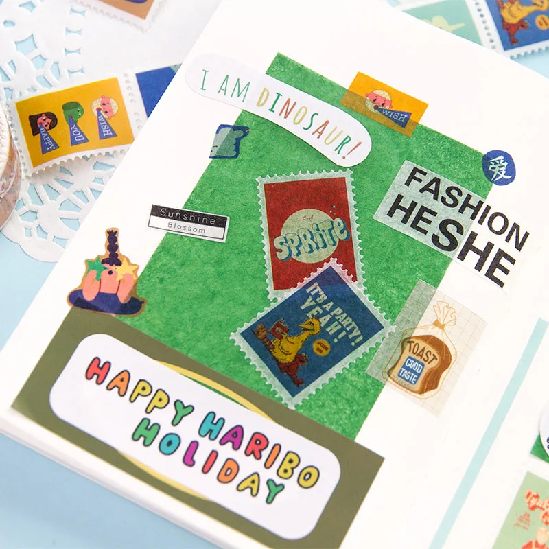 1 шт. клейкая лента Милая печать животных васи декоративная для маскировки детей