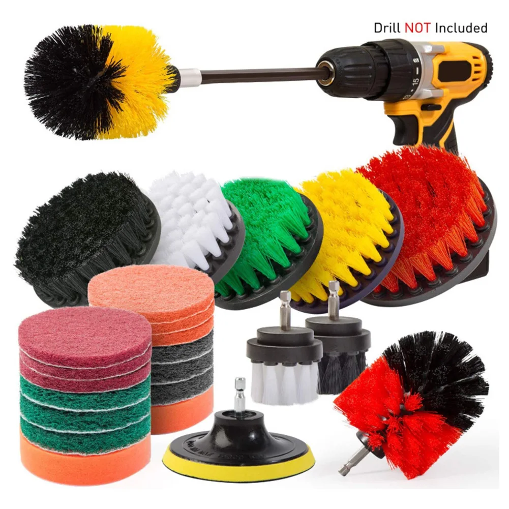 

Combo Drill Brushes Tile Bathtubs Sinks Durable High quality Attachment