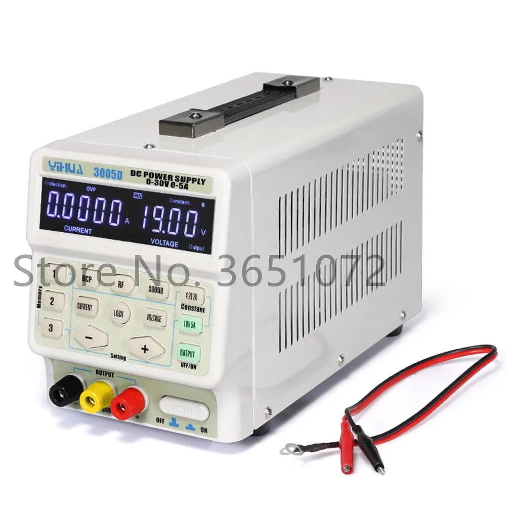 YIHUA 150W 3005D 5A 30V DC источник питания регулируемый лабораторный питания|Измерители