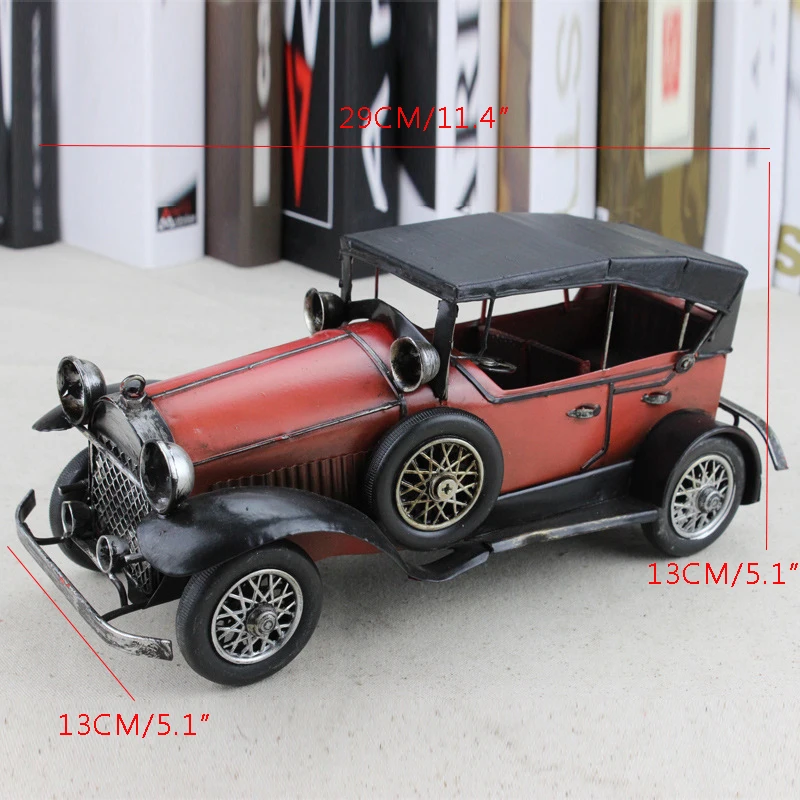 

Vintage Home Decor Classic Car Model Decoration Crafts Creative Resin Souvenir Gift Shop Living Room Home Decoration Accessories