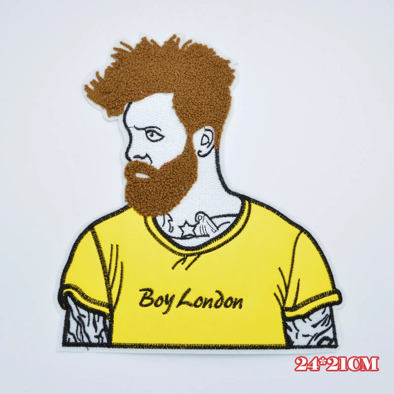 Крутая вышитая аппликация для мальчиков подходящая ко всему модная одежда