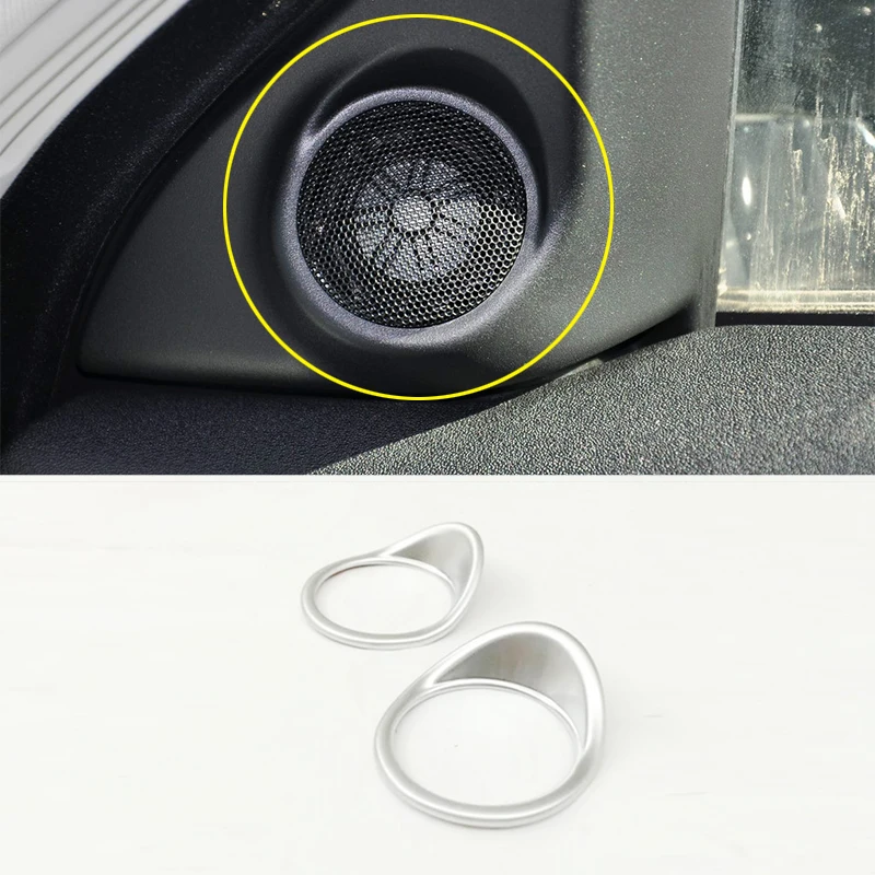 

ABS Chrome For Land Rover Range Rover Evoque 2012-2019 Car interior A-pillar Speaker horn ring cover trim car styling