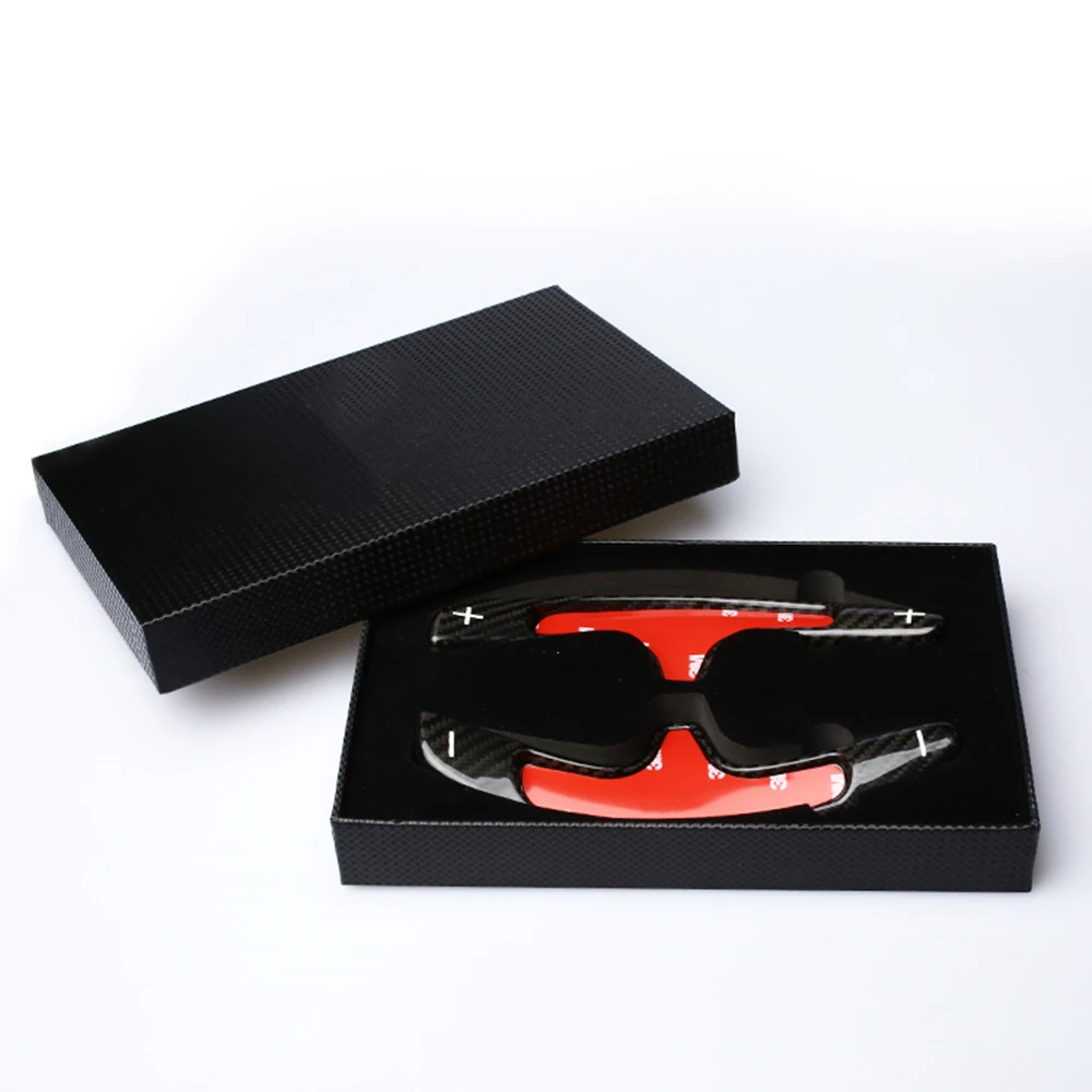 

2pcs/Pairs Carbon Fiber Steering Wheel Shift Paddle Extension For Porsche 991 981 Boxter