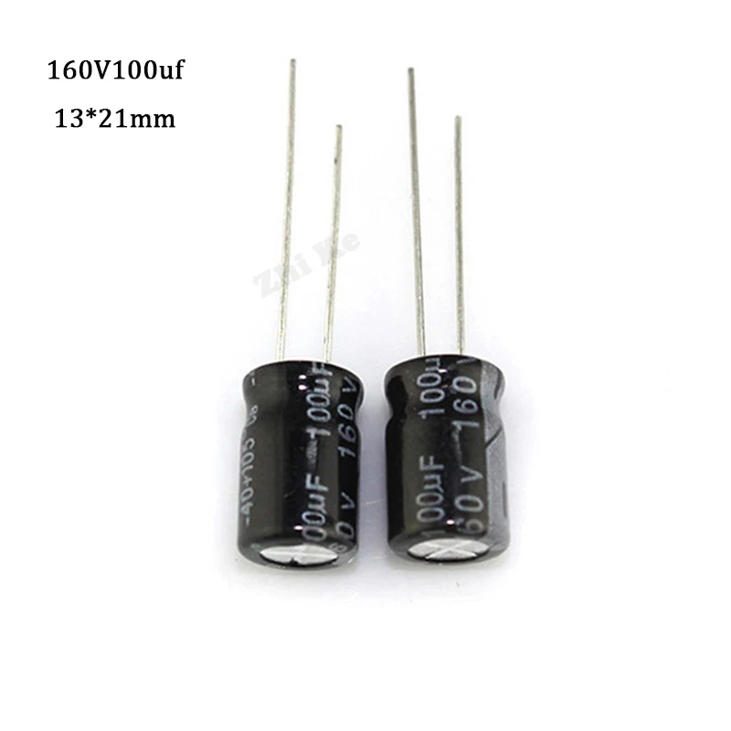 

5 pcs Aluminum electrolytic capacitor 100 uF 160 V 13 * 21 mm frekuensi tinggi Radial Electrolytic kapasitor
