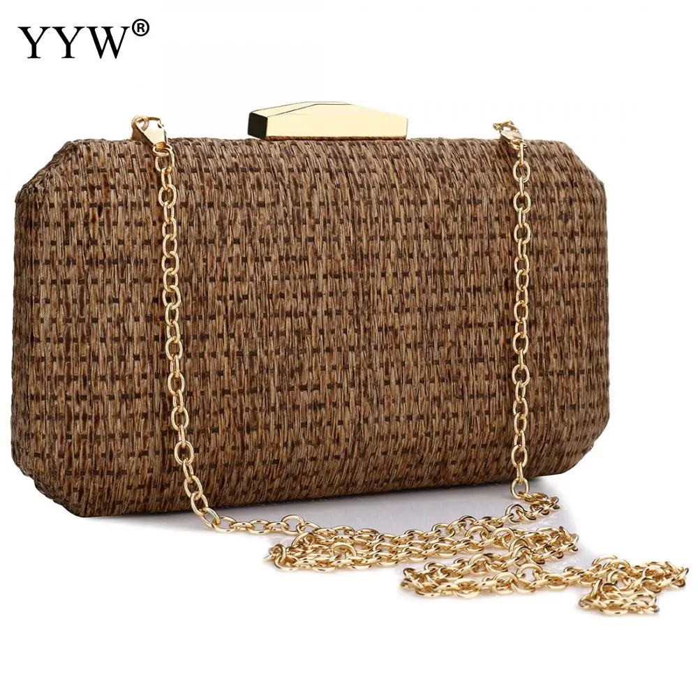 Новое поступление винтажные соломенные клатчи для женщин 2021 хаки свадебные