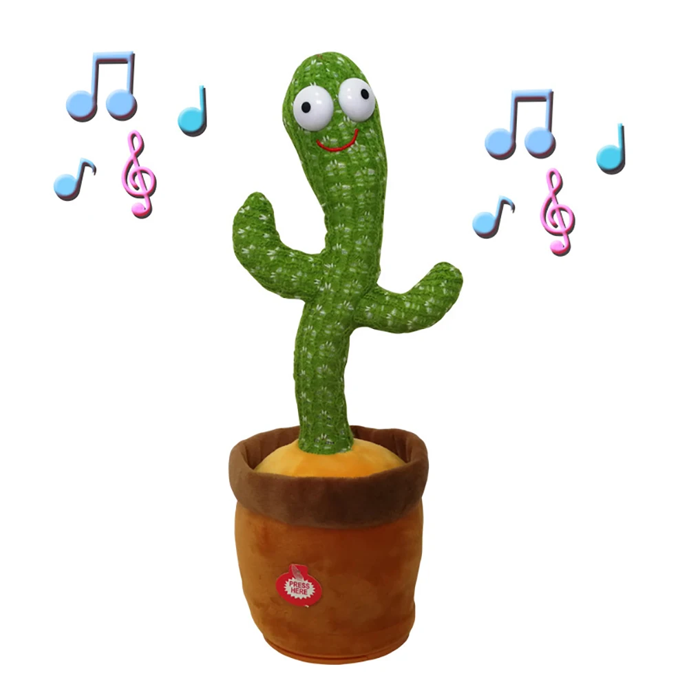 Кавайные аксессуары Cactu для пения и танцев плюшевая игрушка с голосом настольное