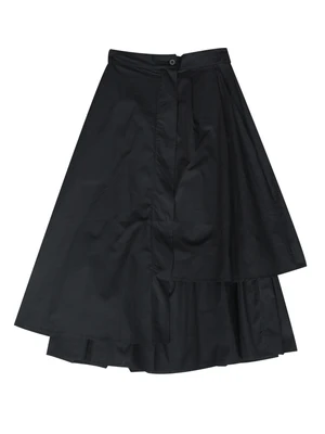 Темные японские уличные Асимметричные поддельные двойные окантовки средней