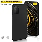 Черный матовый чехол для Xiaomi Redmi K40 Pro Note 9T 9S 9 Pro Max 8T 9A 9C Mi 11 Poco M3 X3 NFC 10T Lite, Мягкая силиконовая задняя крышка