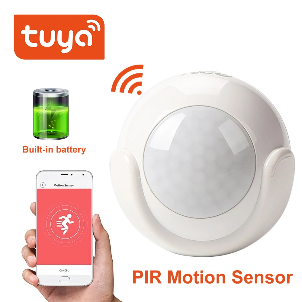 Беспроводной инфракрасный датчик движения с Wi-Fi и встроенным аккумулятором
