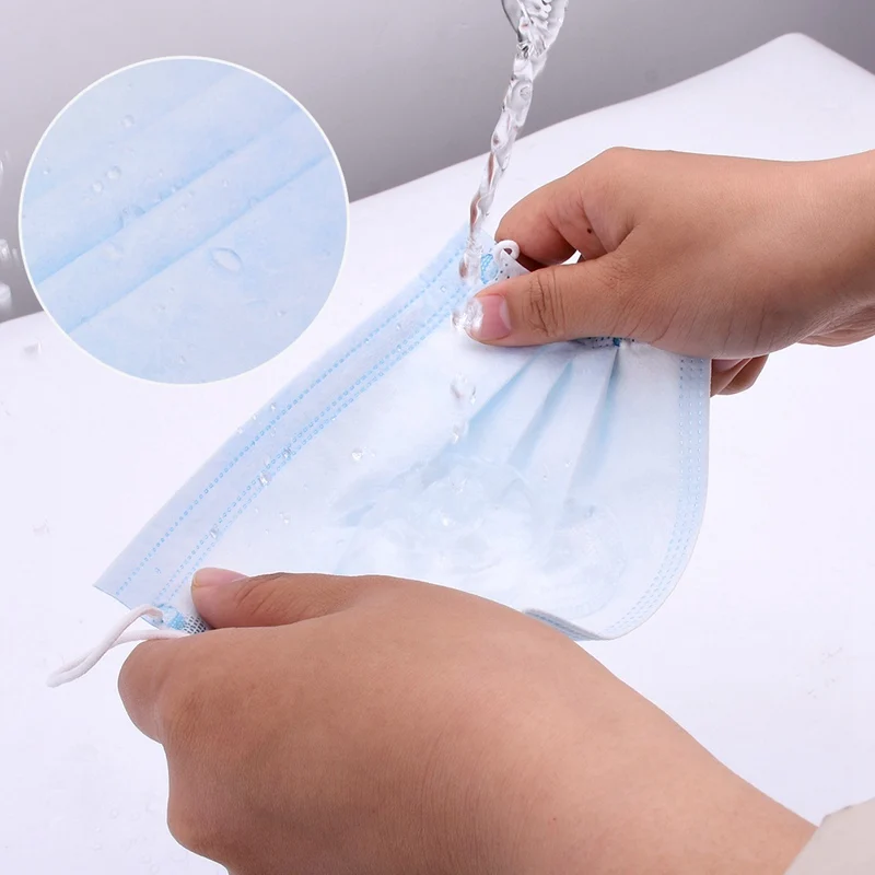 In stock Medical Surgical Mask Face Disposable Filter 3-laye Anti-Dust Meltblown Cloth Masks Earloops | Красота и здоровье