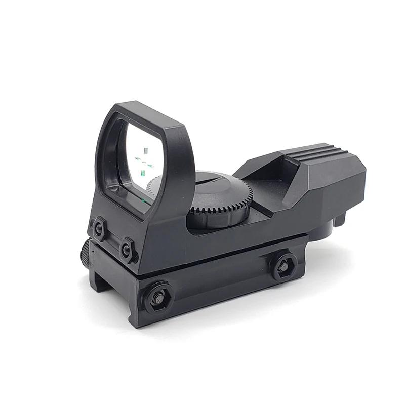 

20mm Plastic Rail Rifle Sight Hunting Optical Reflection Reticle Tactical Sight Collimator Sight Holographic Green Spot Sight
