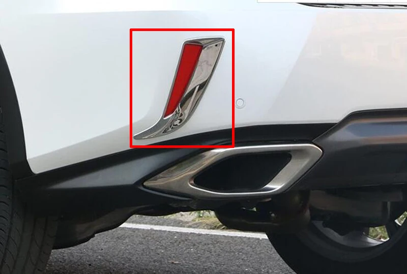 Для Lexus RX (AL20) RX200 300 350 450 2016-2020 ABS хромированный задний отражатель противотуманный