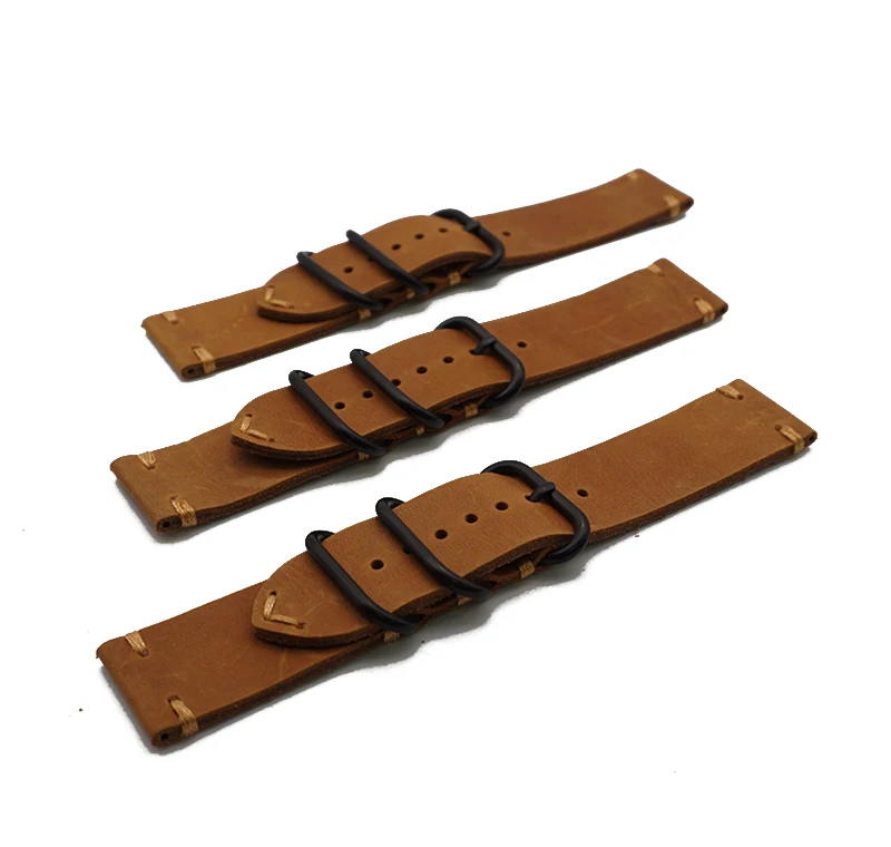 Hot Sell Leather Watchband for Apple Watch Band Series 5/3/2/1 Sport Bracelet 42 mm 44mm Zulu Strap For iwatch 4 Band