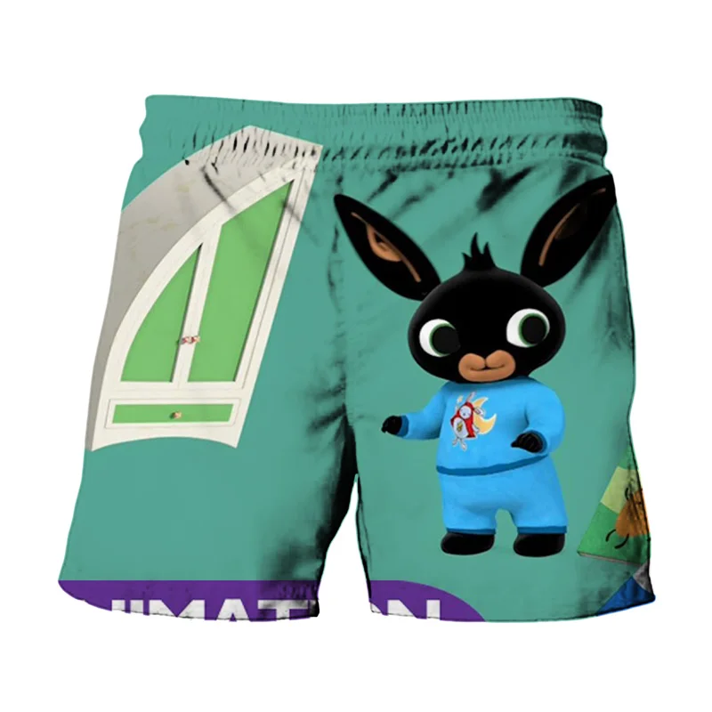 

Boy's Shorts 3D Beach Sports Shorts For Girls Bing Cartoon Animation Funny Printed Cute Rabbits children's Clothing for teen