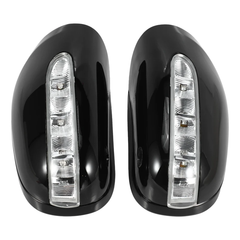 

Car Left&Right Side Mirror Cover Housing with Turn Signal Light for Mercedes Benz W220 2003-2005 A2208100964 A2208101064