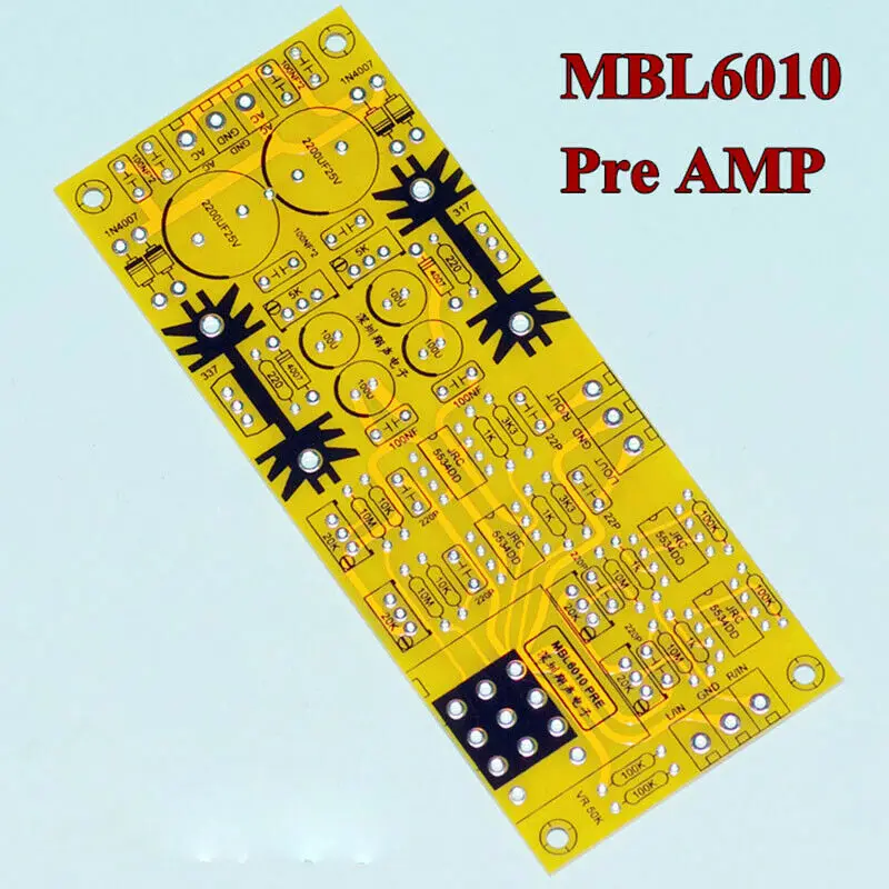 

1pcs MBL6010 Power Amplifier Pre-board PCB Board 5534 Amplifier PCB DIY