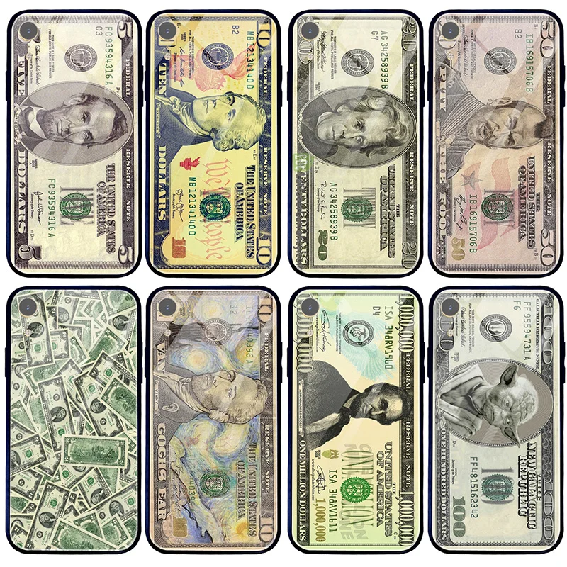 Цена в долларах косплей денег для мобильного телефона чехлы iphone 5 5S SE 2020 6 6S 7 8 X XR XS