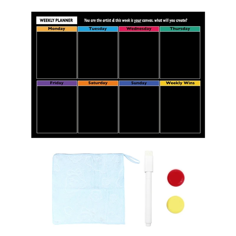 Магнитный планировщик для холодильника деревенский ежемесячный недельный доска