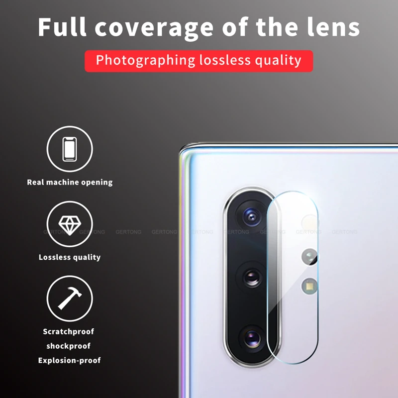 9D задняя Камера Len закаленное Стекло для samsung Galaxy Note 10 Pro 9 8 S8 S9 S10 плюс S10e A70 A60 A50 A40 30