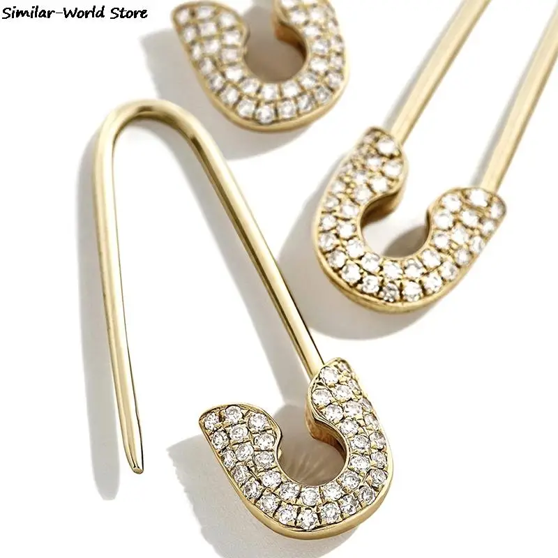 Набор серег-гвоздиков с зажимом для стразы Ювелирное Украшение в подарок женщин |