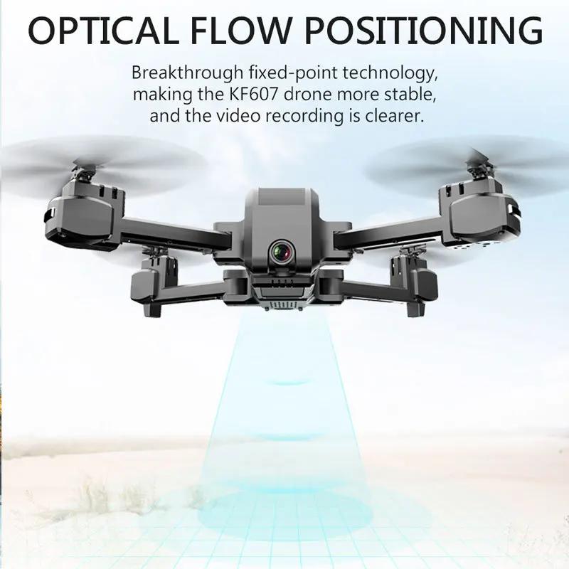KF607 WI-FI FPV RC складной Дрон широкоугольная HD 1080P 4K Камера Безголовый режим