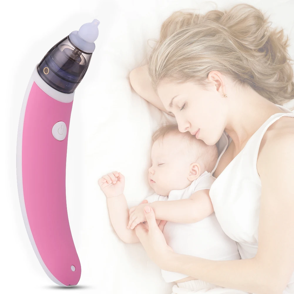 

Baby Electric Nasal Aspirator Safe Hygienic Nose Aspirator 5 Speed Adjustable USB Charging Baby Nose Cleaner