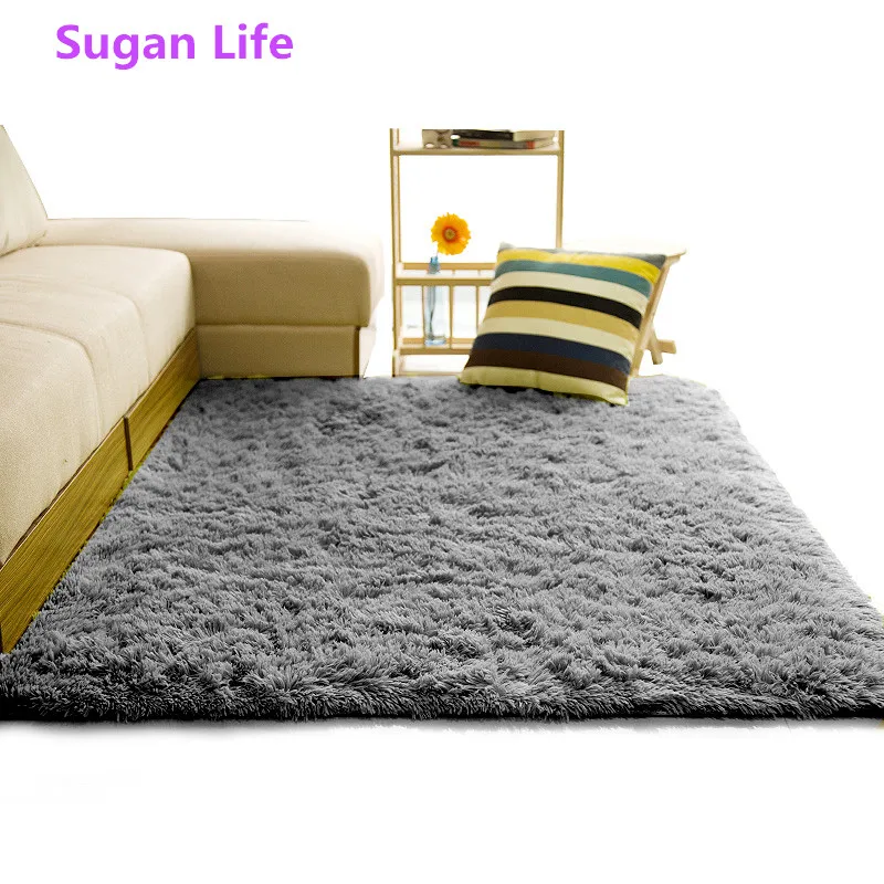 

Новый ворсистый ковер для гостиной, дома, теплые плюшевые коврики, пушистые коврики, детская комната, искусственный мех, коврики для гостиной, шелковые коврики