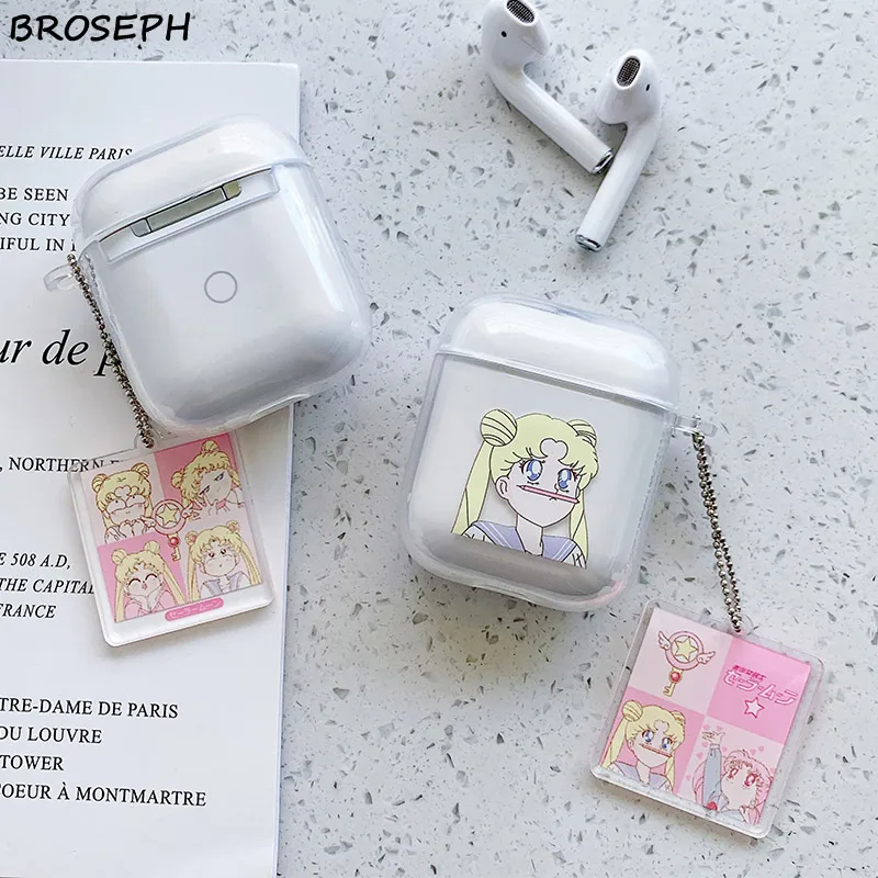 For AirPods 1 2 Case Soft TPU Protector Cover Box Transparent Cartoon Earphone Apple Air Pods Headset Bag | Электроника