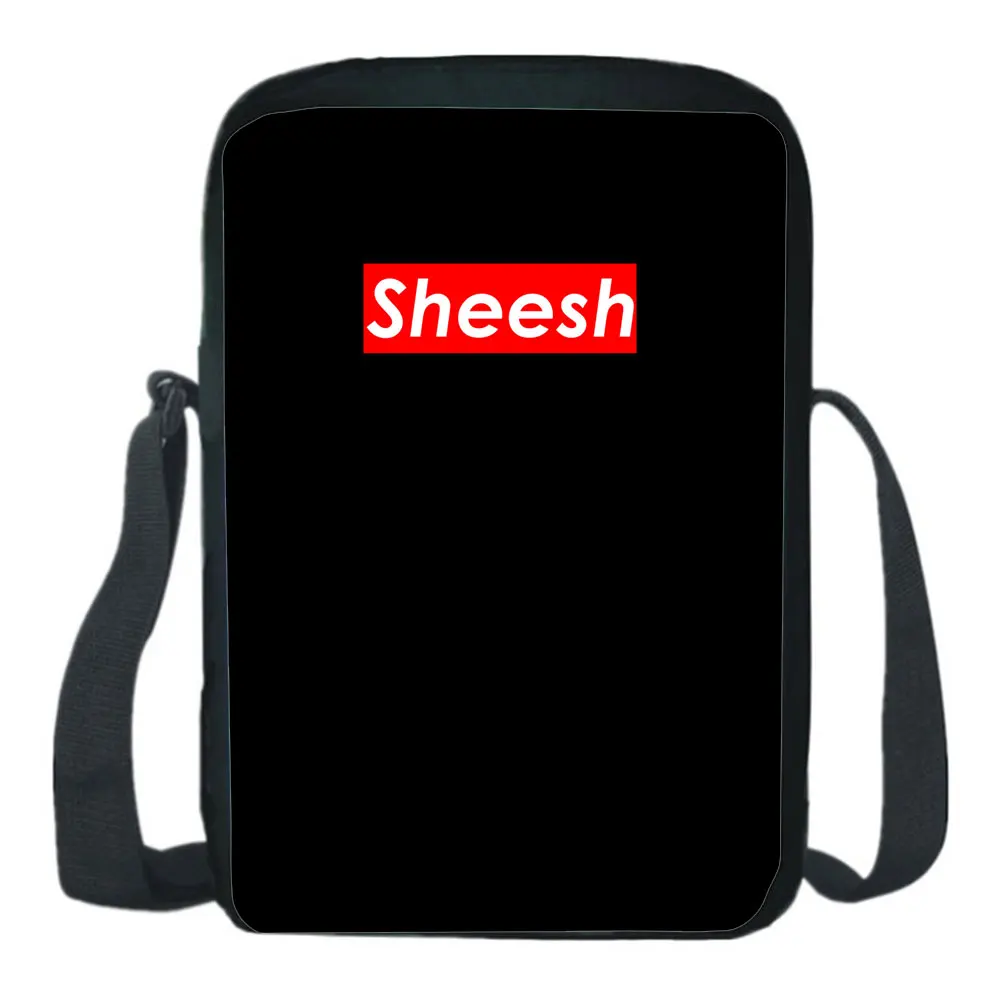 Сумка на плечо Sheesh, студенческий рюкзак, сумки-мессенджеры для подростков, рюкзак с мультяшным принтом Sheesh, рюкзак для мальчиков и девочек ч...