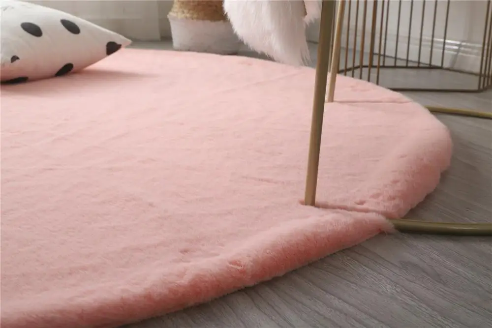 Супермягкий плюшевый ковер из искусственного меха кролика Детский мохнатый