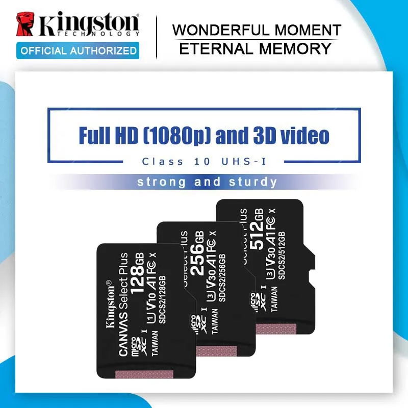 Kingston Карта памяти Micro SD класс 10 32 ГБ 16 64 128 ГБ|Карты памяти| |