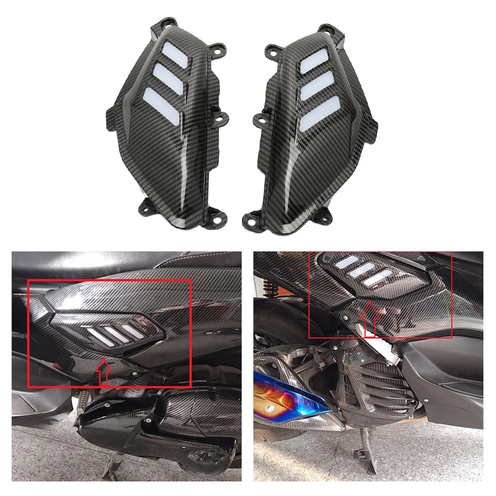 Задняя боковая Защитная крышка для мотоцикла со светодиодной подсветкой Yamaha Nmax