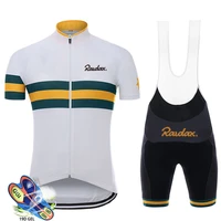 raudax team cycling jersey set 2021 man summer mtb race cycling clothing short sleeve ropa ciclismo outdoor riding bike uniform