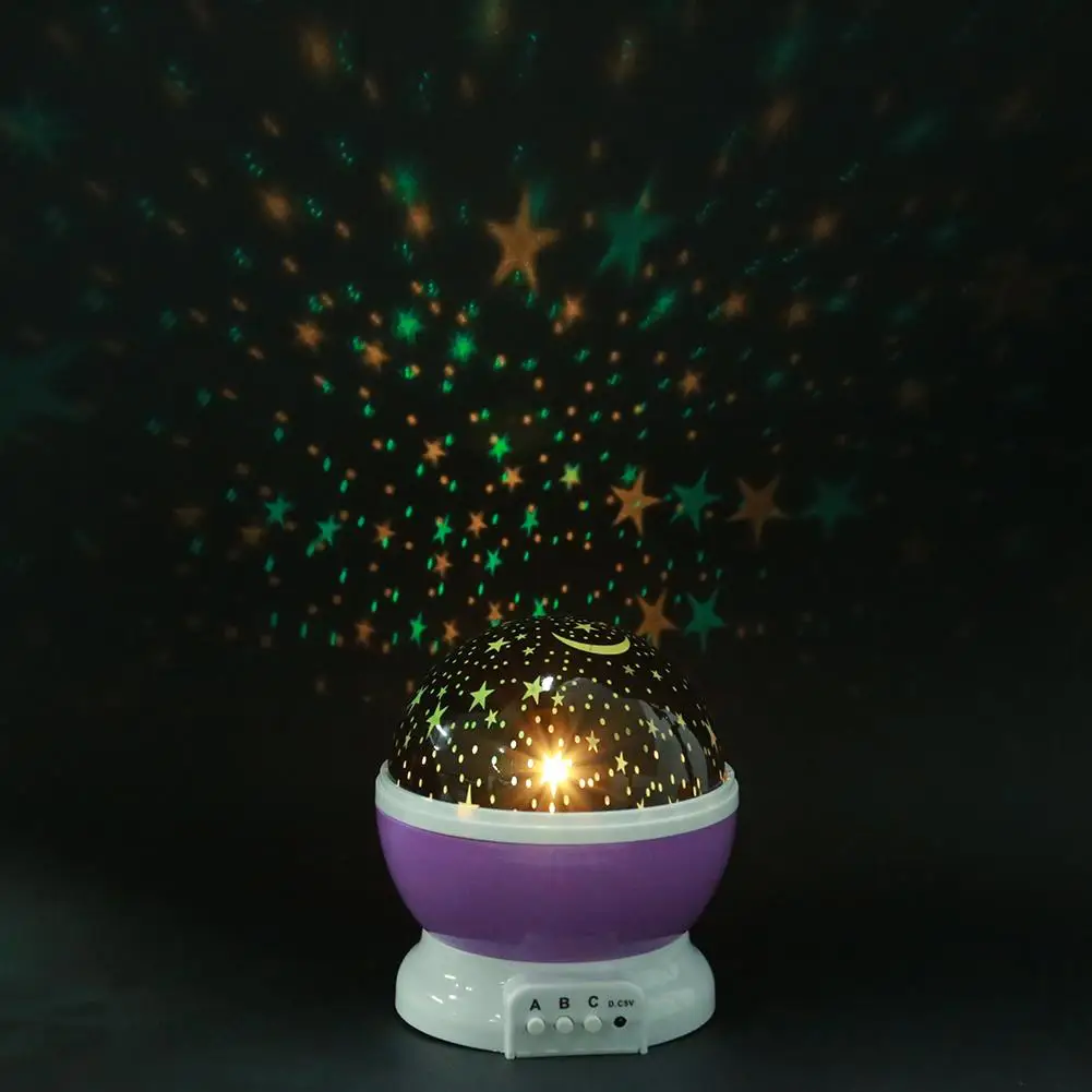 

Hot Sky Projector Star Moon Night Light For Children Kids Bedroom Decor Projector Rotating Nursery Night Light LED Baby Lamp