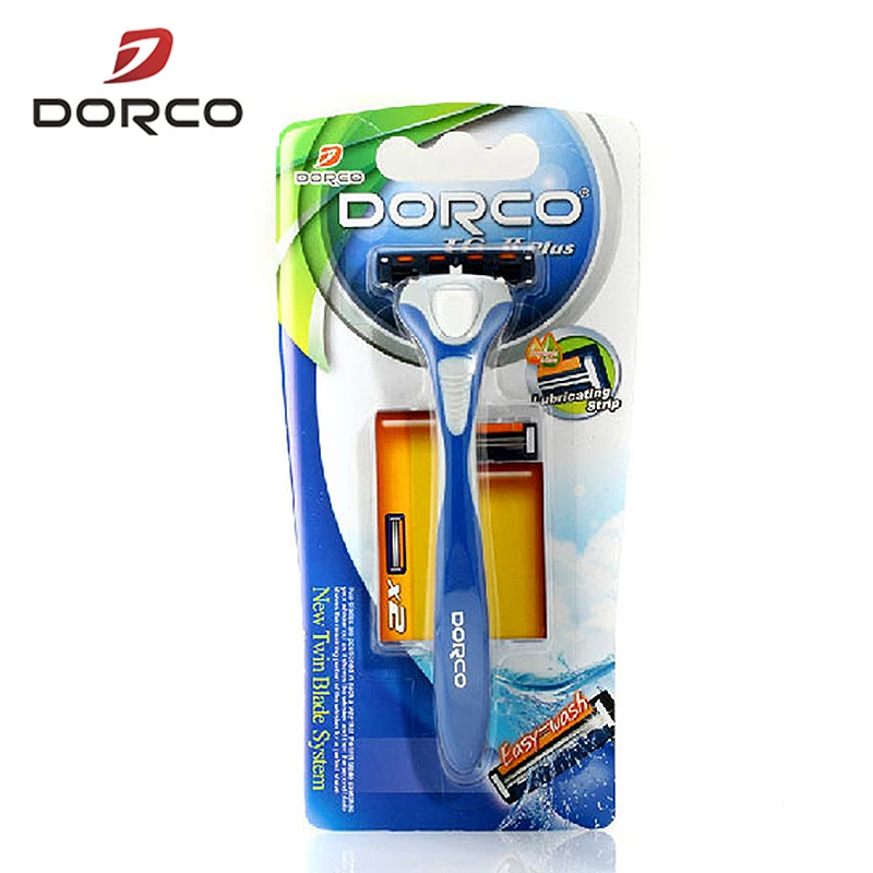Оригинальная бритва DORCO, лезвие для индивидуального бритья, Женская бритва для волос, безопасная бритва для женщин, 1 ручка, 2 лезвия