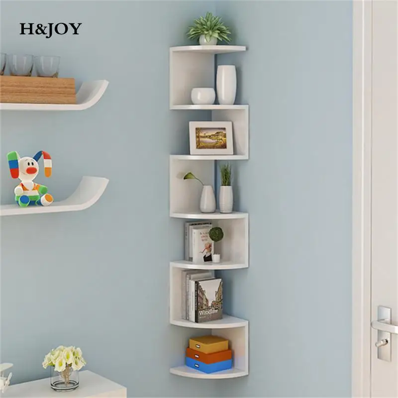 

Modern Corner Floating Shelves Wall Mount Home Decor Display Shelf Storage Organizer Wall Mounted Corner Shelves Bookshelf