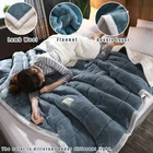 Кровати супер теплое одеяло роскошное толстое одеяло s для кровати Флисовое одеяло s и Jette зимнее постельное белье для взрослых