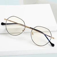 blue light blocking glasses frame for men and women anti blue ray prescription eyewear frame spectacles full rim alloy round