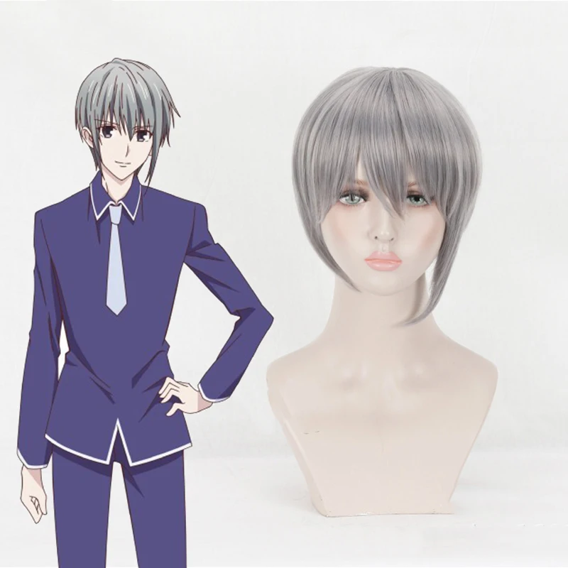 

Аниме Фрукты корзина Косплей парики Юки сума косплей парик жаростойкий синтетический парик волос Хэллоуин Карнавал Вечерние игры парик