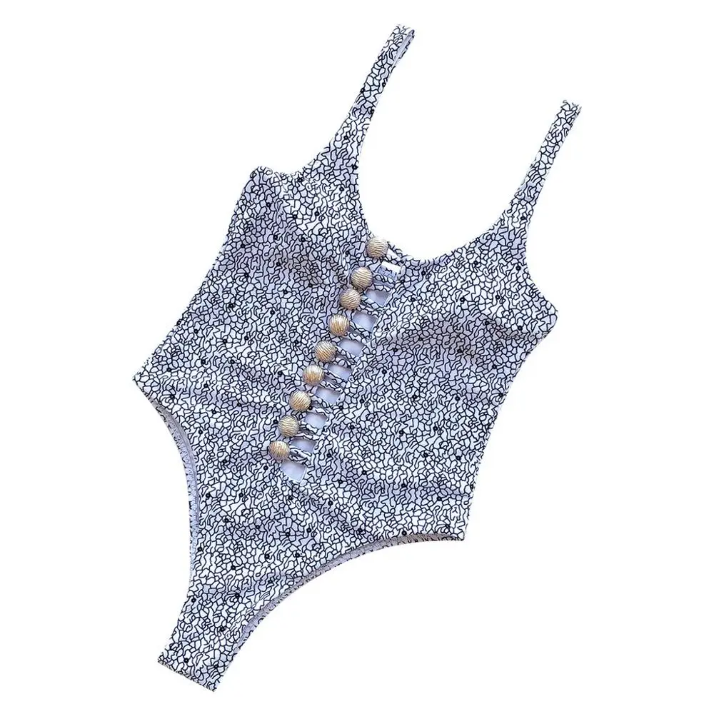 Для женщин пикантные туфли в богемном стиле цельный купальник Одноцветный