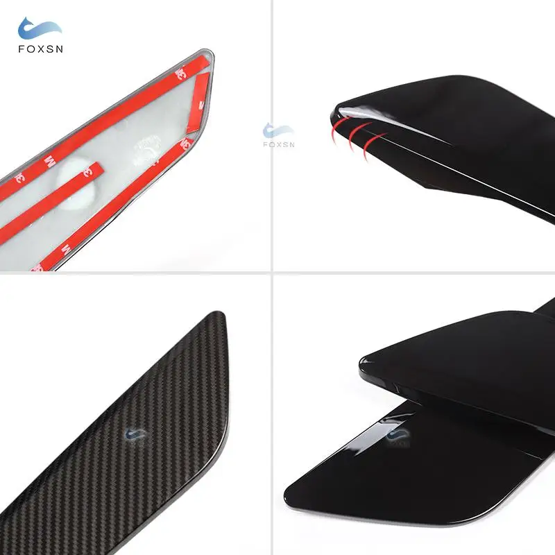 

For BMW 5 Series G30 2018 2PCS Glossy Black Side Wing Air Flow Fender Grill Outlet Intake Vent Trim