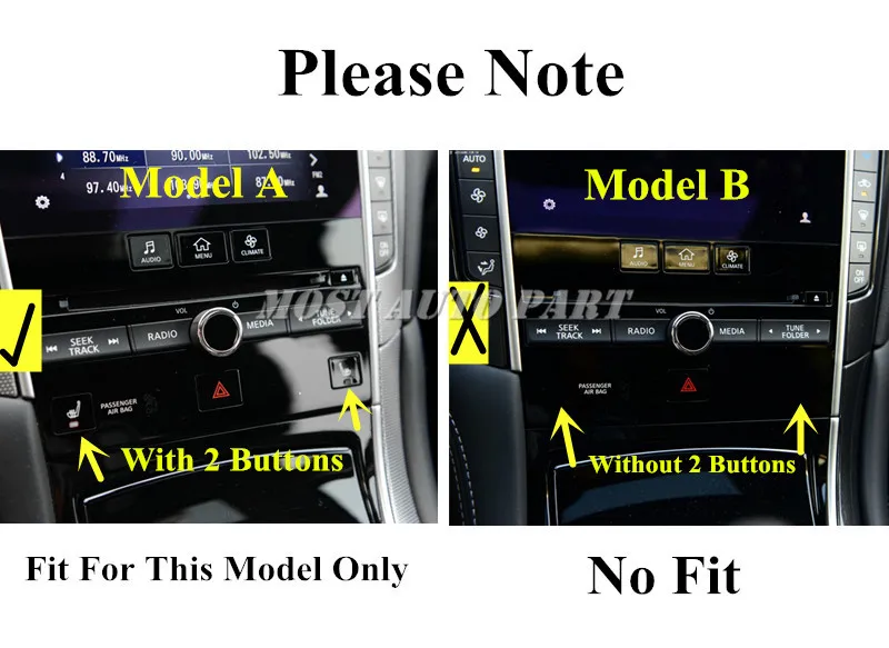 Центральная консоль из углеродного волокна обшивка для панели CD Infiniti Q60 Coupe 2013 2019