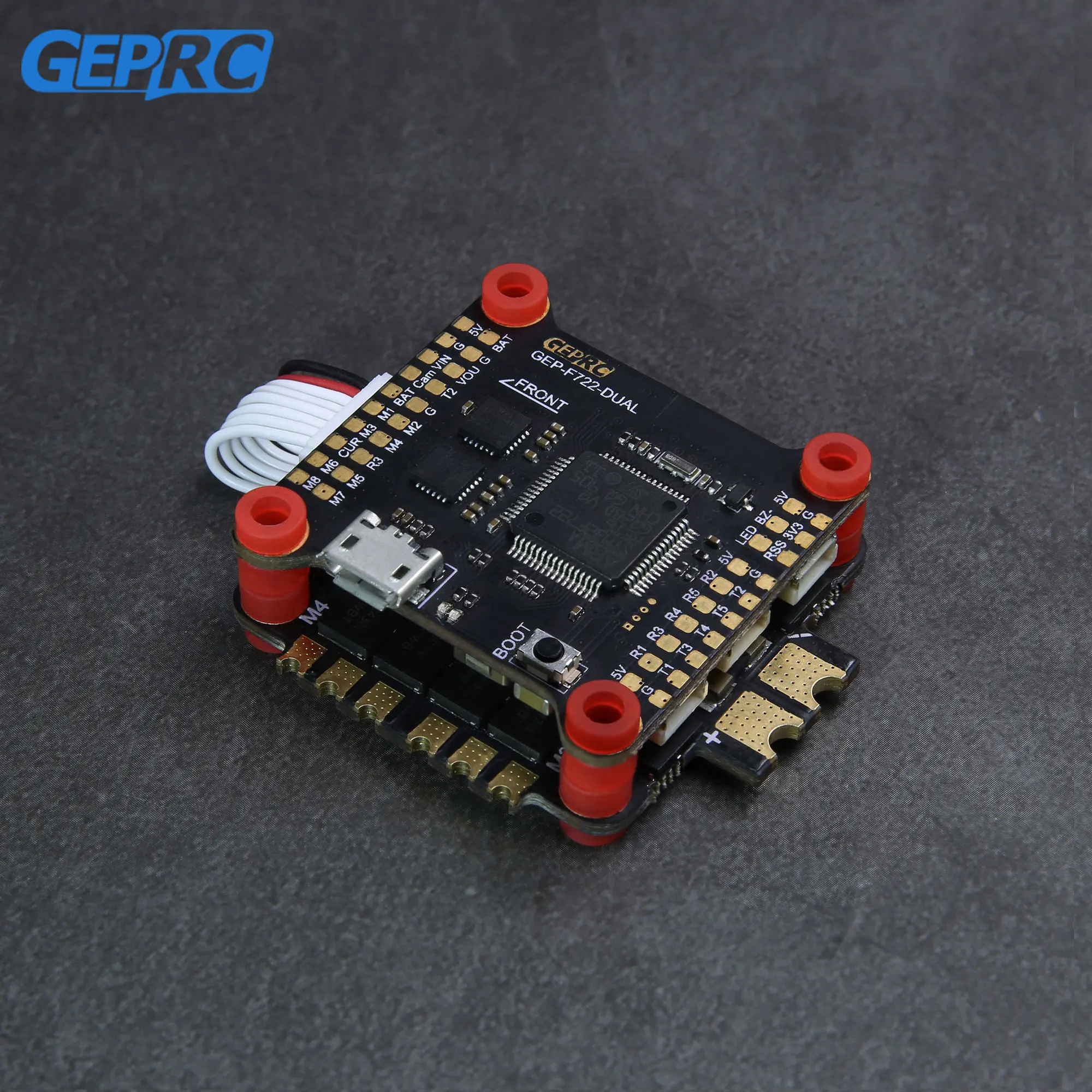 Квадрокоптер GEPRC Stack F7 с двойным гироскопом Контроллер полета OSD и 50A BL_32 3 6S ESC для