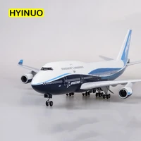 1150 scale 47cm airplane b747 aircraft plane international airline model w light and wheel diecast plastic resin plane