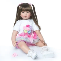 silicone reborn baby doll toys for children 60cm exquisite vinyl newborn princess toddler alive girl boneca babies birthday gift